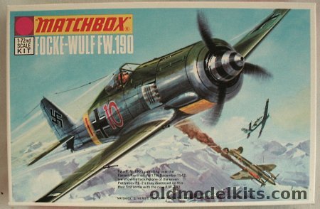 Matchbox 1/72 Focke-Wulf FW-190 - 111th Group JG 51 Russia or SG1 Crimea 1943, PK-6 plastic model kit